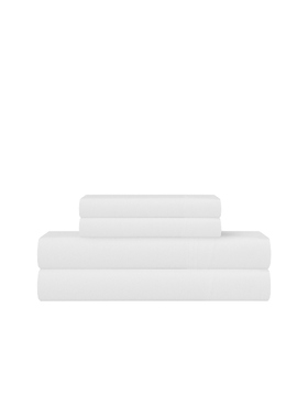 Barefoot Dreams Queen Washed Bamboo Sheet Set 白色REVOLVE小