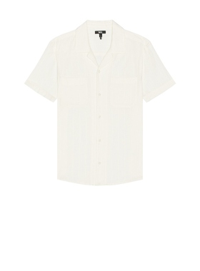 [冬季新品]PAIGE JACOBSON 短袖衬衫 白色REVOLVE小众