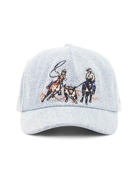 Stay Cool 鸭舌帽蓝色复古休闲牛仔单宁棒球帽REVOLVE小众新款