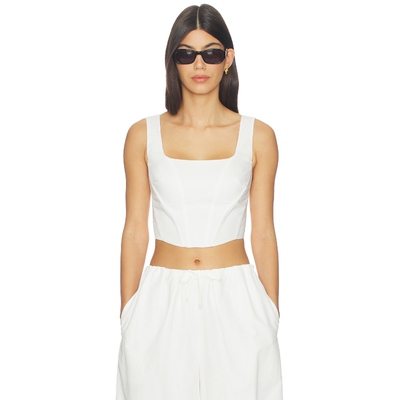 SIMKHAI CLIO COTTON BUSTIER 上装 26春夏新品 revolve小众新款
