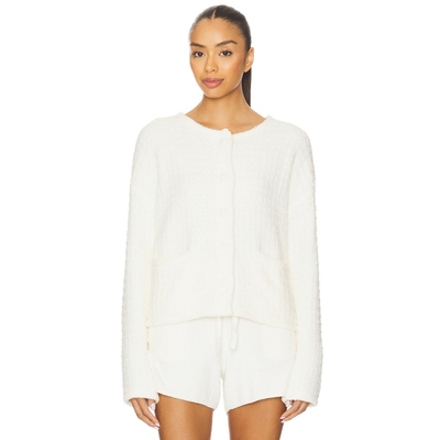Barefoot Dreams COZYCHIC TEXTURED BUTTON FRONT CARDIGAN COZY