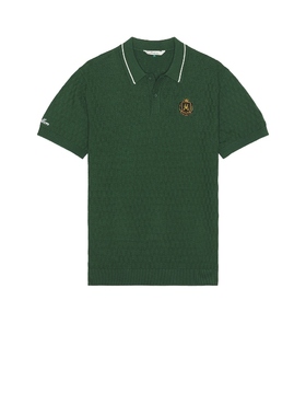 Malbon Golf POLO 衫 绿色REVOLVE小众新款冬季保暖