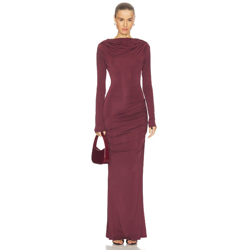 Paris Georgia Draped Jersey DressREVOLVE小众新款