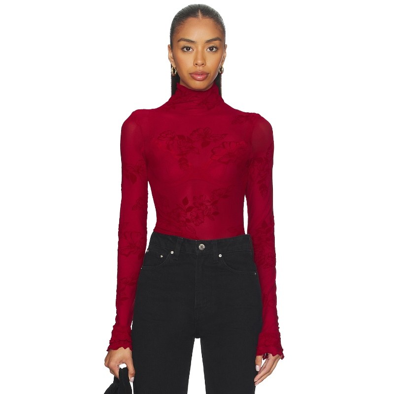 [海外直邮]Free People YOU DECIDE 长袖款 红色 基础易搭内搭RE