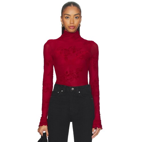[春季新品]Free People YOU DECIDE 长袖款 红色revolve小众新款