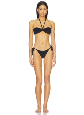 Lisa Marie Fernandez Bandeau String Bikini Set revolve小众新