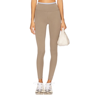 [春季新品]P.E Nation 打底裤灰褐色运动复古风REVOLVE小众