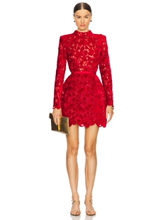 revolve小众新款 Nadine 迷你裙 LYDIA 红色 Merabi