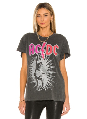 Madeworn ACDC 图案T恤 y2k辣妹风REVOLVE小众新款