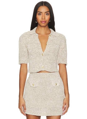 [冬季新品]Asta Resort Morgan Polo Cardigan 米色 REVOLVE