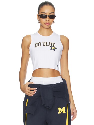 Hype and Vice UNIVERSITY OF MICHIGAN 背心上装 revolve小众新