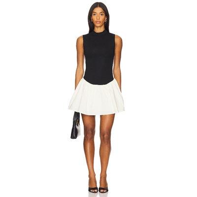 WeWoreWhat 经典通勤连衣裙拼接设计感短裙REVOLVE