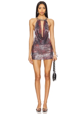 [春季新品]Jaded London 圆翻领连衣裙红色Y2K辣妹风00’sREVOLVE