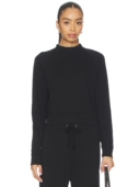 Perse Sweater Cropped James Mock Neck revolve小众新款 黑色