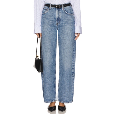 AGOLDE Low Curve 弯刀牛仔裤 蓝色 阔腿休闲REVOLVE