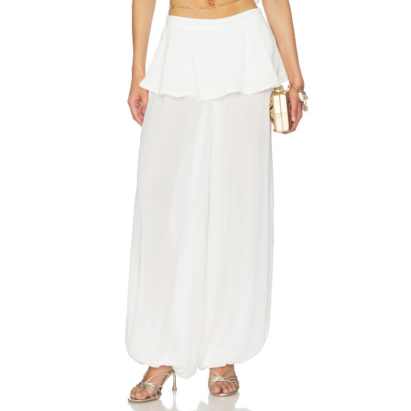 ADRIANA DEGREAS PEPLUM PANT 荷叶边长裤 26早秋新品 revolve小