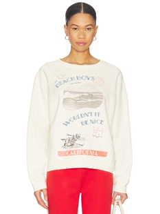 DAYDREAMER BEACH 运动衫 revolve小众新款 奶油色