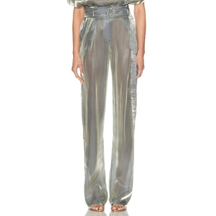 Lapointe 长裤 金属银色 美式休闲风 REVOLVE小众新款