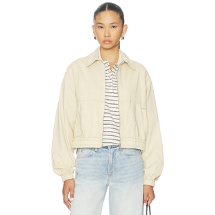 [海外直邮]Free People BIRDIE 夹克 棕黄色 运动复古风REVOLVE小