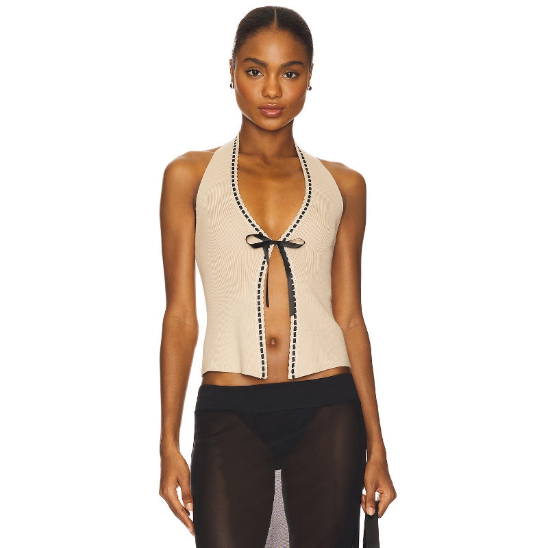 MAJORELLE KLADUIA 上装 棕色REVOLVE小众新款