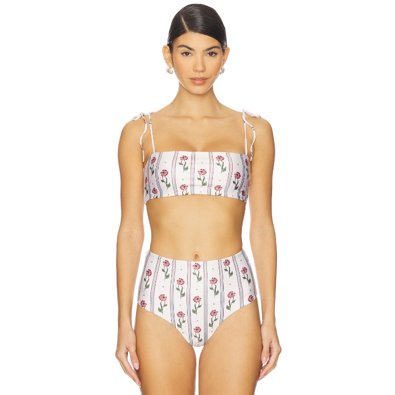 Agua by Agua Bendita PRIMAVERA QUEBRADA 比基尼文胸上装 奶油