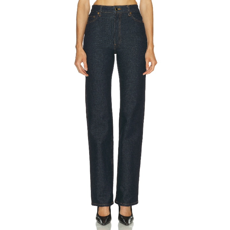 KHAITE DANIELLE 牛仔裤 蓝色 美式复古风REVOLVE小众新款