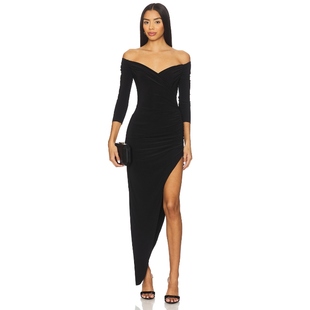 Kamali 黑色REVOLVE小众新款 诺玛 露肩礼服 卡玛丽 Norma