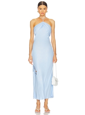 ROAME. IRIS 裙子 蓝色REVOLVE小众新款