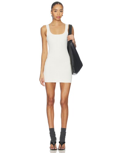 Entire Studios SQUARE NECK KNIT MINI 裙子 revolve小众新款 象