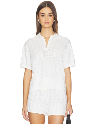 Soft Goat Pointelle Pique Top revolve小众新款