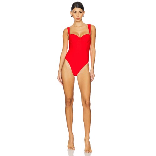 SIMKHAI Kyle Bustier One Piece 红色REVOLVE小众新款