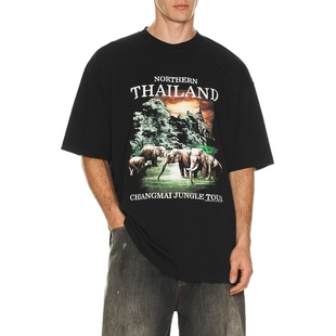 黑色REVOLVE小众新款 T恤 THAILAND VETEMENTS