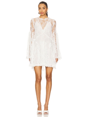 AKNVAS DORIAN 蕾丝裙 白色礼服裙REVOLVE小众新款