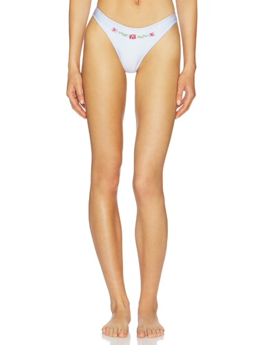 Frankies Bikinis Dove Beaded Satin Bottom 26夏季新品 revolve