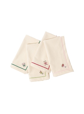 Frasier Sterling CHEERS DINNER NAPKINS 餐巾 奶油色REVOLVE小