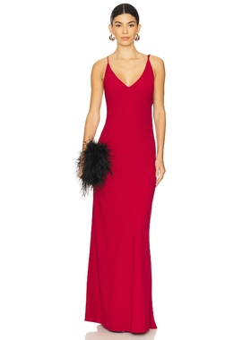 [冬季新品]Katie May TYLER 长裙 红色REVOLVE小众