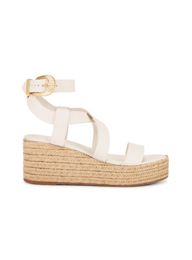 Schutz Harper Flatform Sandal 白色REVOLVE新款女鞋