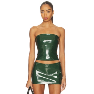 CULTNAKED KILLA 上装 深绿色 y2k辣妹风REVOLVE小众新款