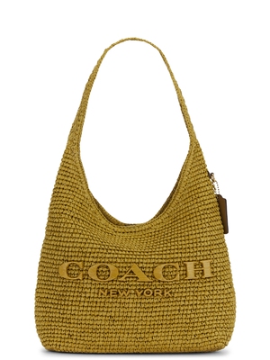 Coach REFINED WEAVE STRAW BROOKLYN 28英寸单肩包 26春夏新品 r