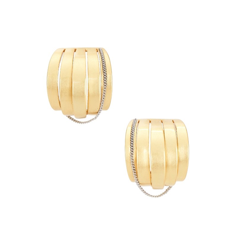 Demarson ALLEGRA 耳饰 金属金色REVOLVE小众