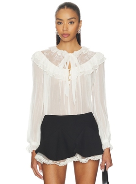 self-portrait TOP 上装 白色REVOLVE小众新款