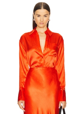 [冬季新品]L'Academie LENAE 衬衫 红色REVOLVE小众新款