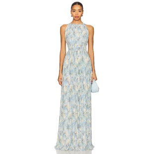 Veronica Beard YARDLEY 长裙 薄荷色REVOLVE小众新款