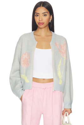 Steve Madden 毛衣外套 淡蓝色revolve小众新款冬季保暖