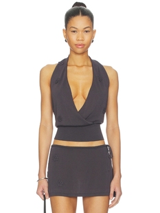 With Jean PAMMY 上装 revolve小众新款 深灰色