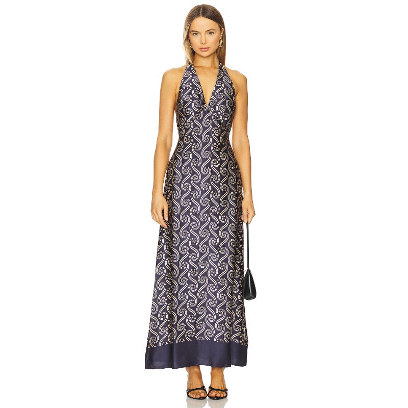 FAITHFULL THE BRAND ELIDIA 裙子 黑色REVOLVE小众新款