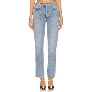 [春季新品]AGOLDE RILEY 高腰直筒九分裤REVOLVE时尚小众