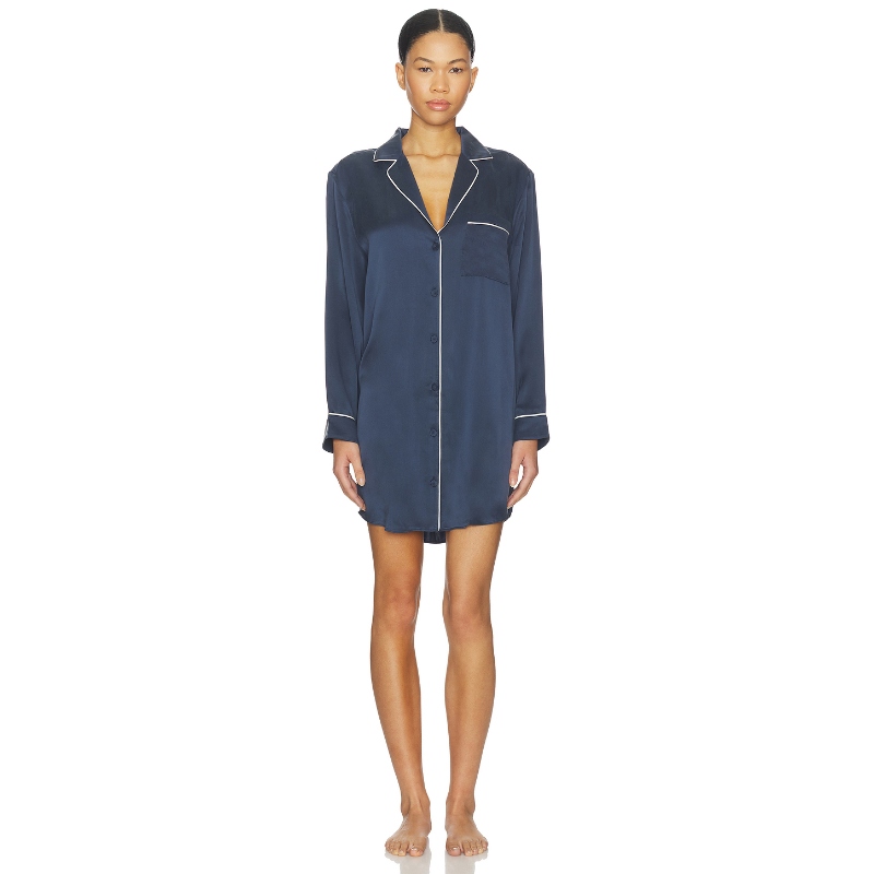 LUNYA 衬衫连衣裙 藏青色REVOLVE小众新款