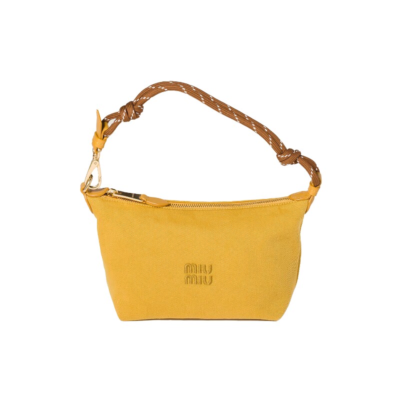 FWRD Boutique MIU MIU姜黄色帆布通勤风早秋新品手提包REVOLVE