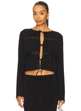 [冬季新品]Bella Venice CAMILLE 上装 黑色REVOLVE小众